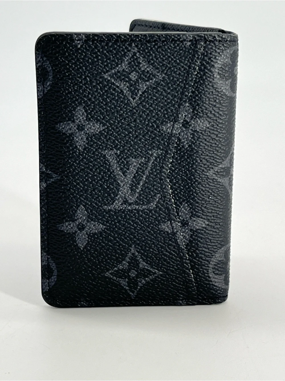 Louis Vuitton Pocket Organizer Card Holder Monogram Eclipse Black